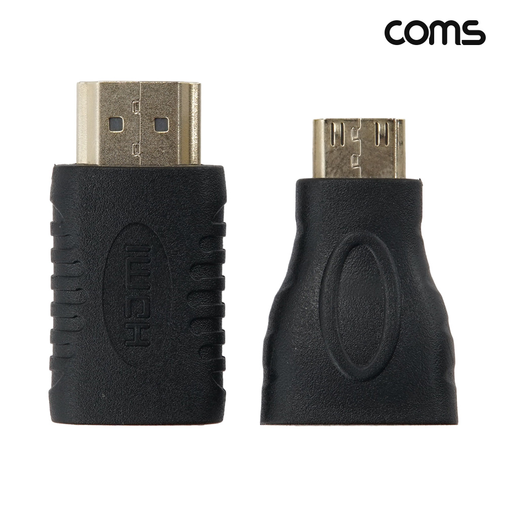 Coms Mini HDMI to HDMI1개 HDMI to Mini HDMI 1개 변환젠더 세트