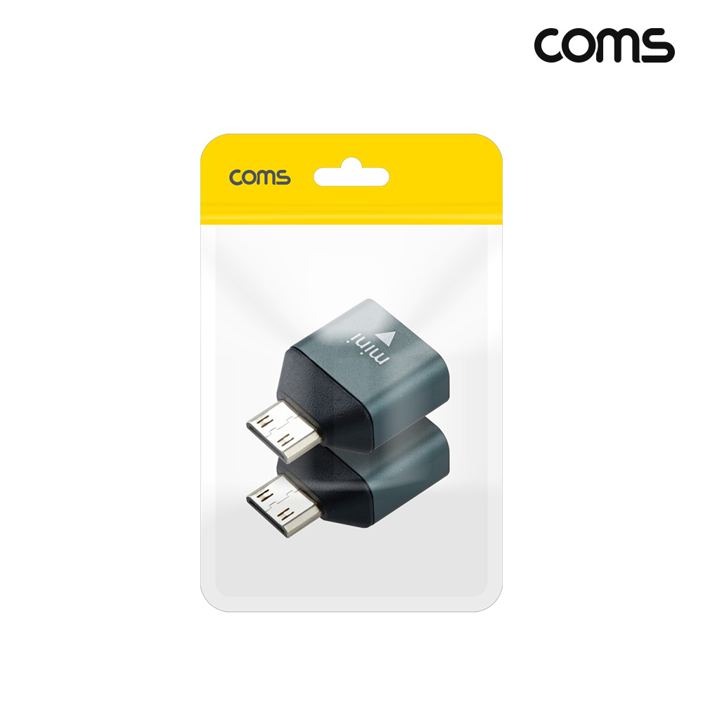 Coms 미니 HDMI 변환젠더 HDMI F to Mini 2개입