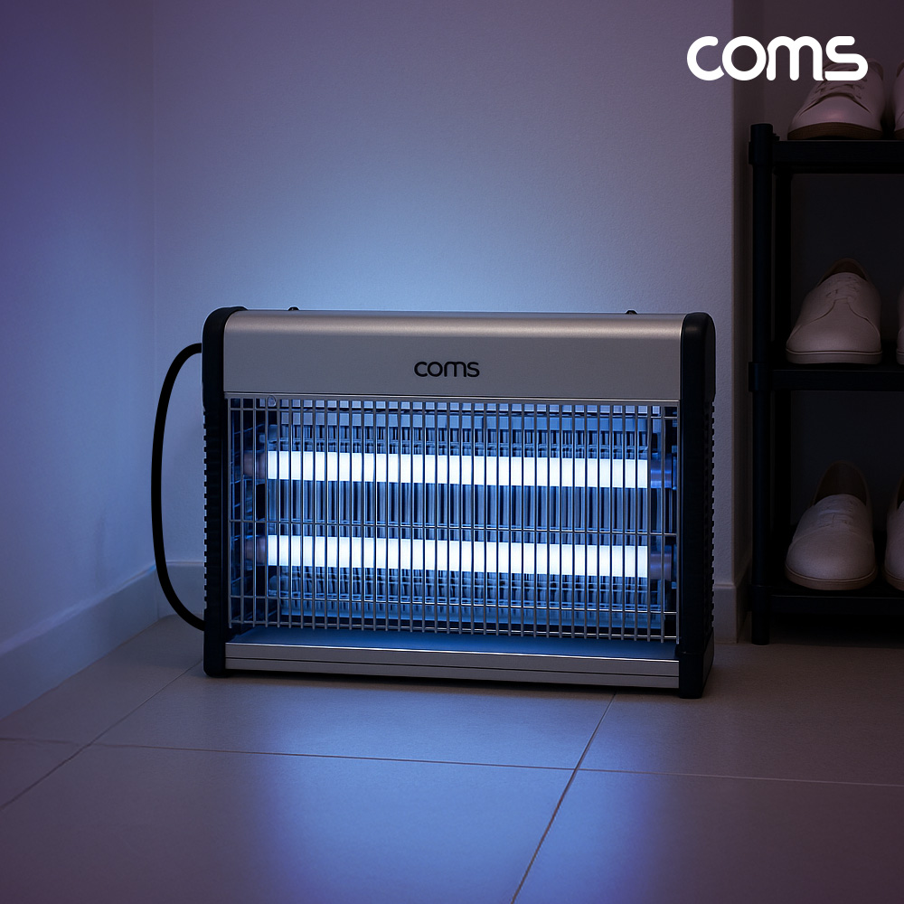 Coms UV LED 모기 퇴치기 12W 실내용 포충기 초파리 살충기 업소용 축사용