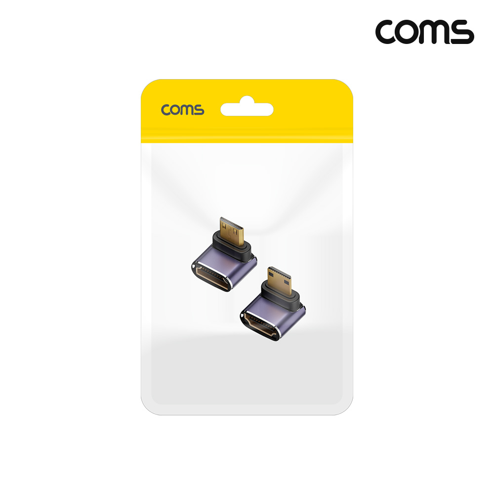 Coms HDMI 2.1 to Mini HDMI 변환젠더 2종 세트 8K 60Hz UHD 미니HDMI