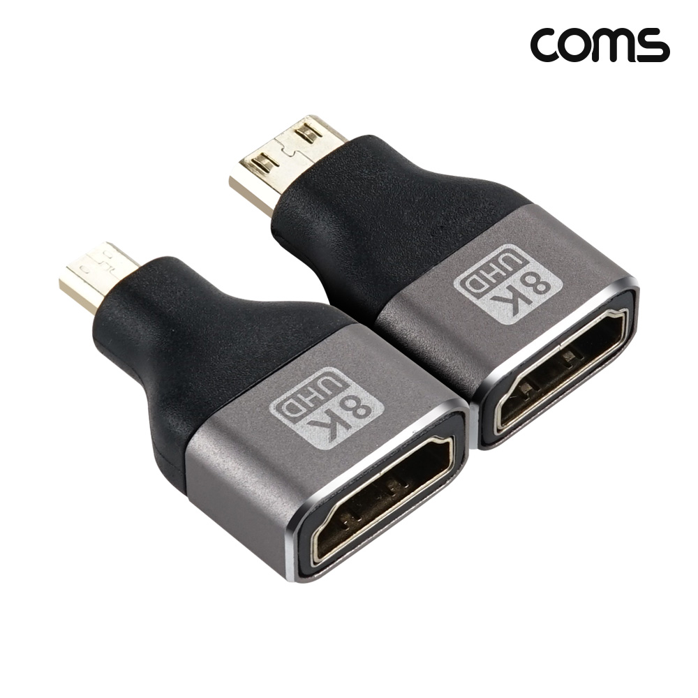 Coms HDMI to 마이크로HDMI + HDMI to Mini HDMI 변환젠더 세트