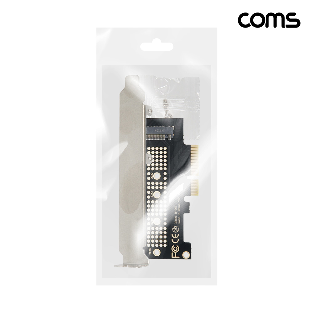 Coms PCIe x4 M.2 NVMe SSD 확장카드 LP 브라켓 포함