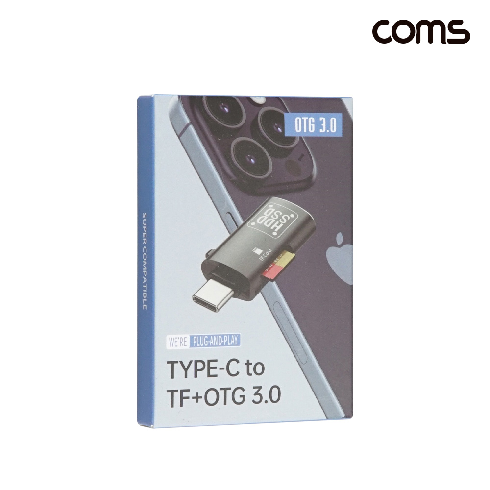 Coms C타입 OTG 카드리더기 USB 3.0 5Gbps TF카드