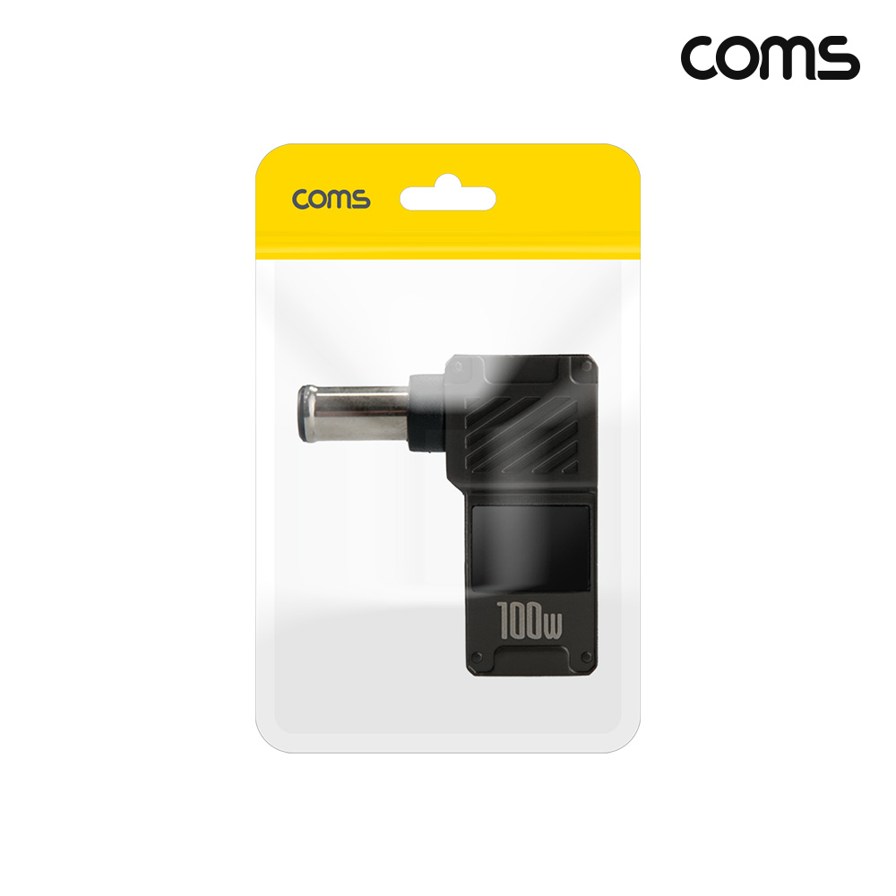 Coms C타입 PD 변환 젠더 100W 20V 꺾임 고리형 외경 6.0 내경 4.4