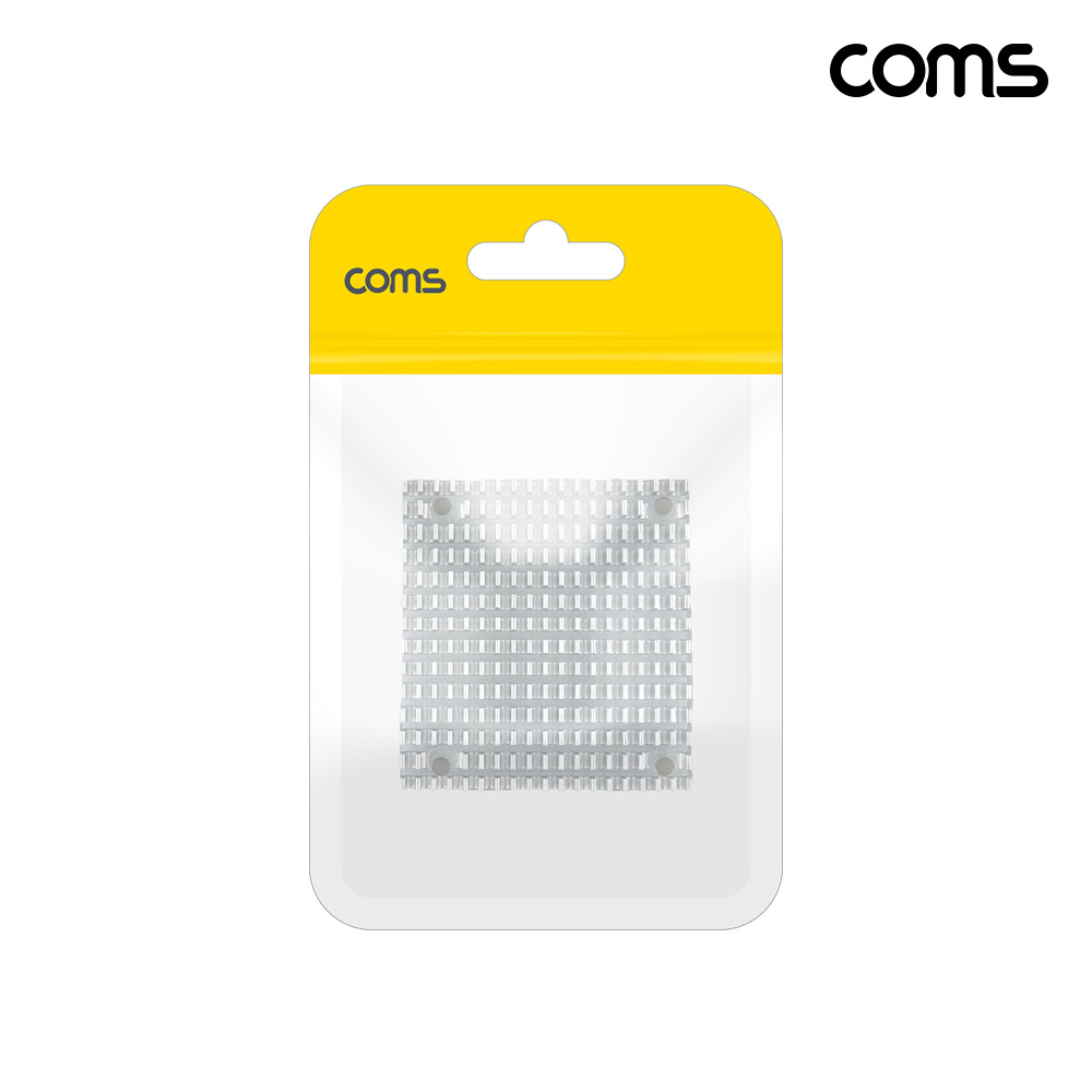 Coms 쿨러 방열판 알루미늄 55mm x 60mm x 10mm white