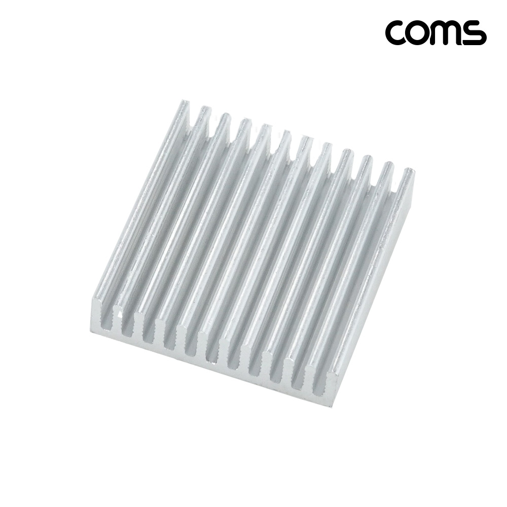 Coms 쿨러 방열판 알루미늄 35mm x 38mm x 8mm white