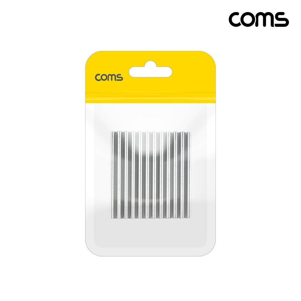 Coms 쿨러 방열판 알루미늄 35mm x 38mm x 8mm white
