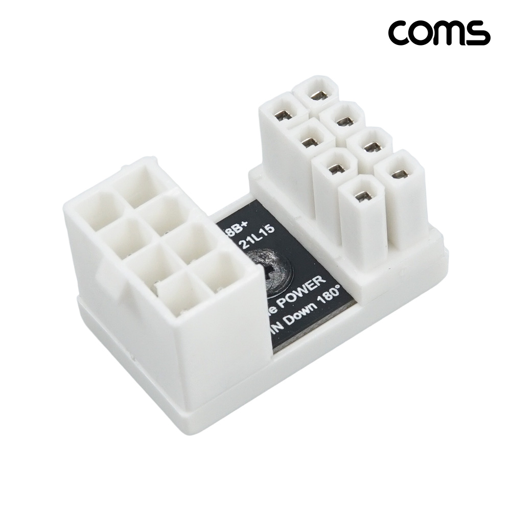 Coms 그래픽카드 전원 연장 젠더 VGA 8Pin DOWN타입 White