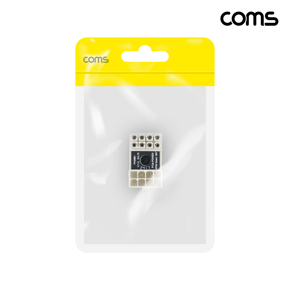 Coms 그래픽카드 전원 연장 젠더 VGA 8Pin DOWN타입 White