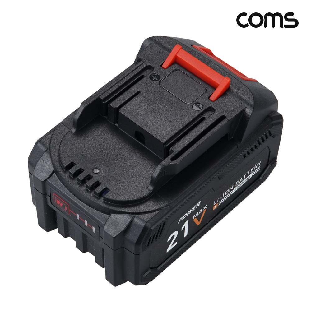 Coms 3000mAh 무선 송풍기 배터리 21V 아답터 포함 BF603 마끼다 호환