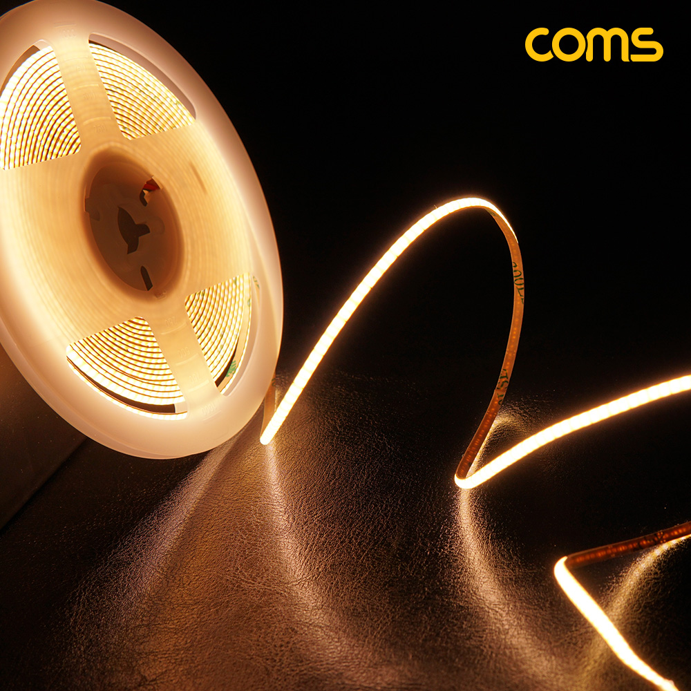 Coms LED 줄조명 슬림형 3000K 너비 3mm DC 12V 초고휘도 슬림형