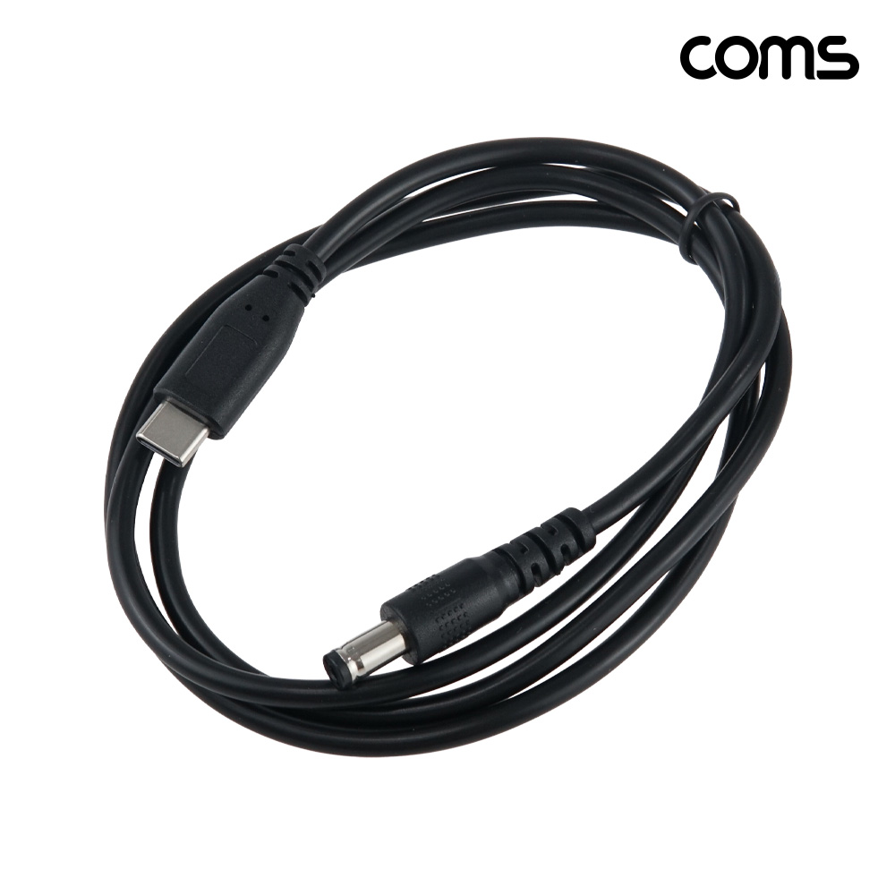 Coms USB-C to DC 20V 전원 변환 케이블 1M C타입 to DC 5.5-2.1