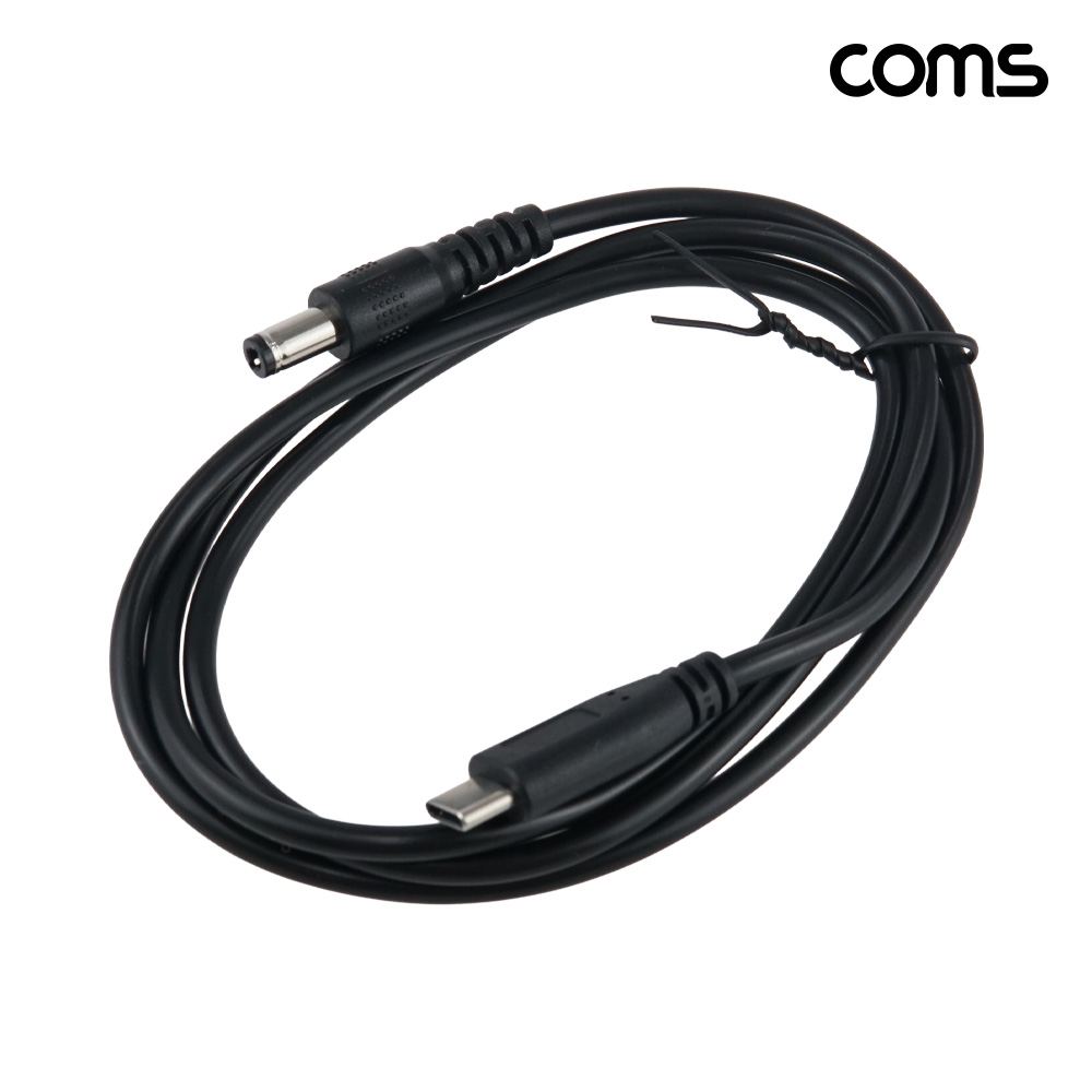Coms USB-C to DC 20V 전원 변환 케이블 1M C타입 to DC 5.5-2.5