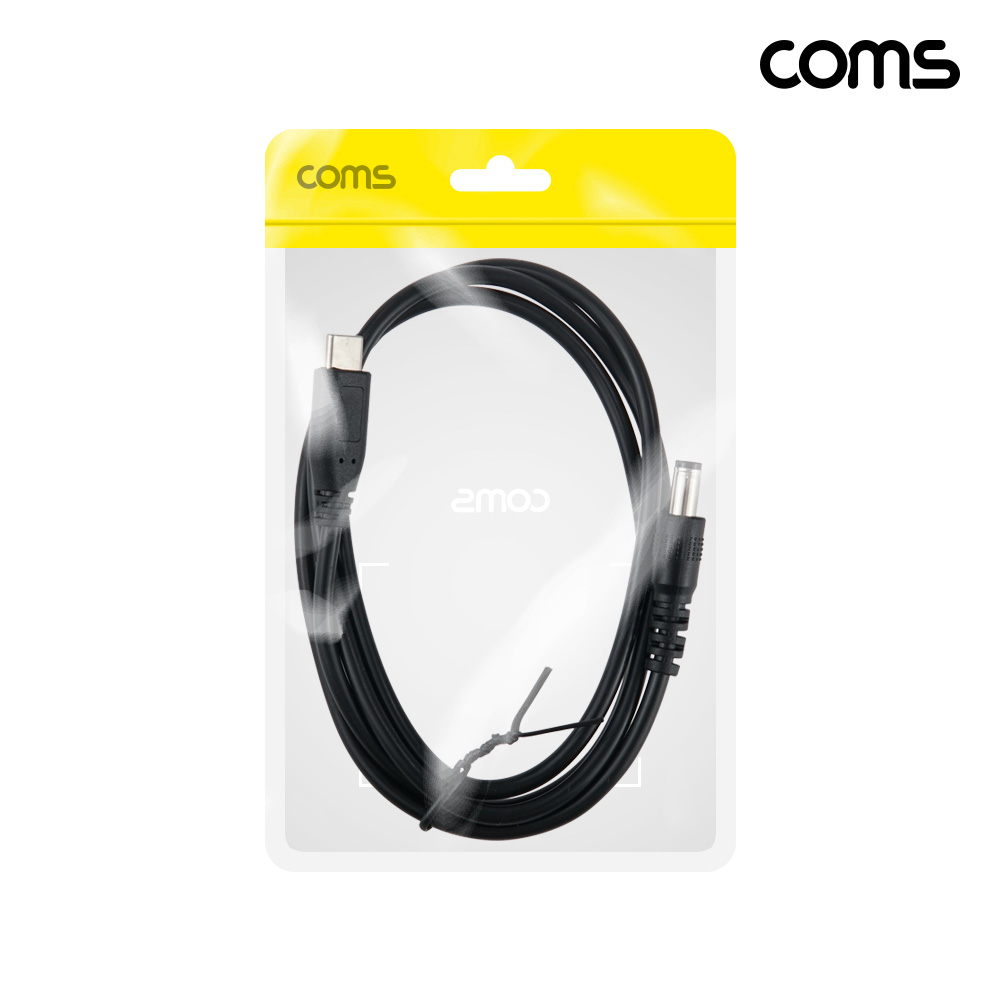 Coms USB-C to DC 20V 전원 변환 케이블 1M C타입 to DC 5.5-2.5