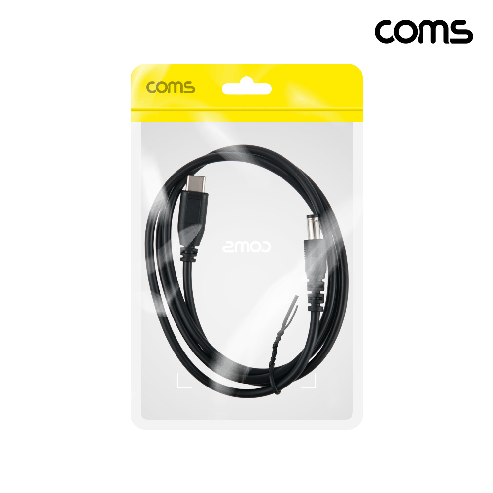 Coms USB-C to DC 9V 전원 변환 케이블 1M C타입 to DC 5.5-2.1