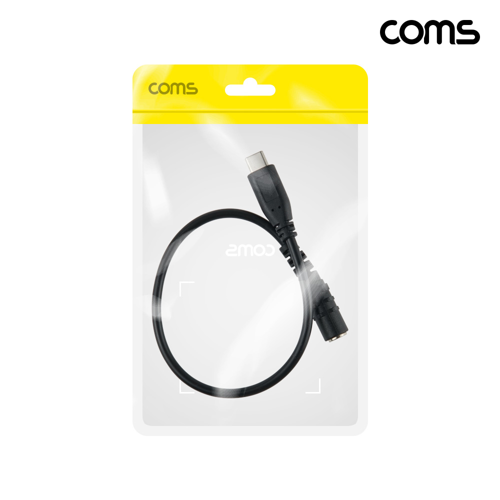 Coms USB-C to DC 전원 변환 케이블 30cm C타입 to DC 5.5-2.1