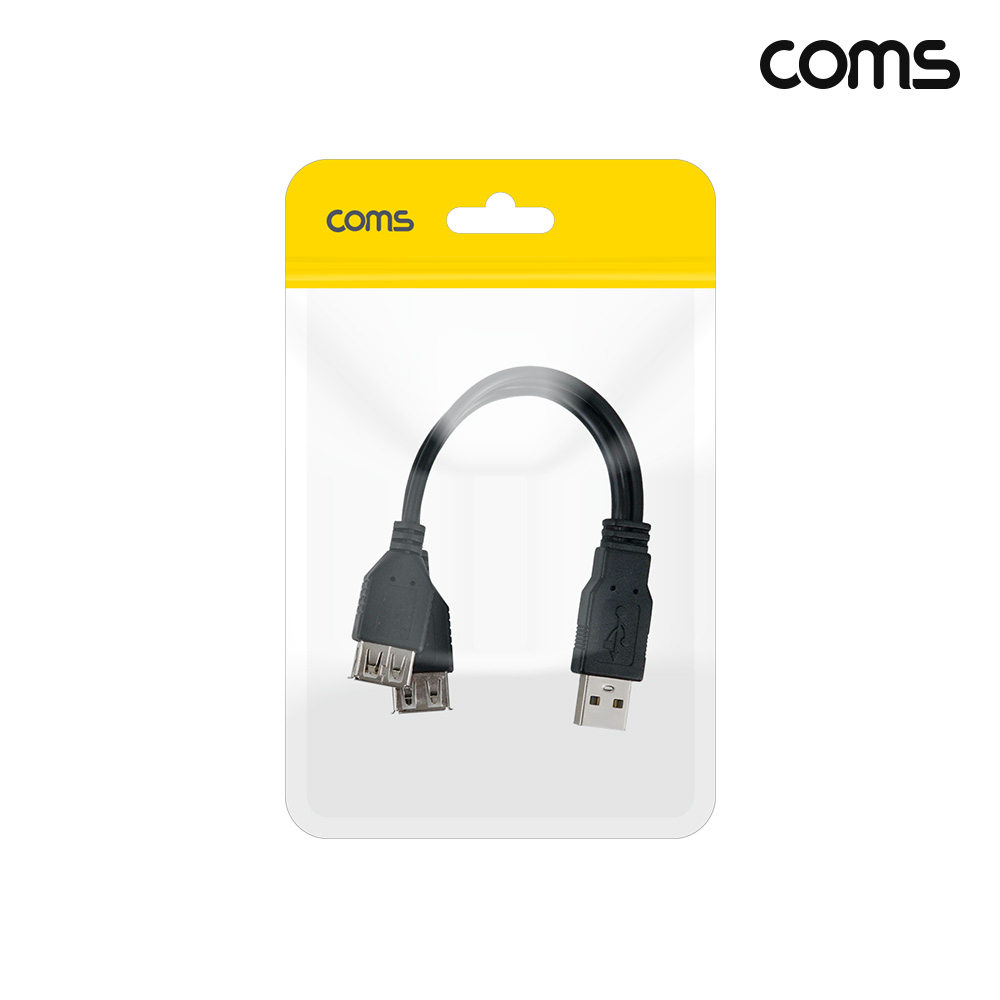 Coms USB 2.0 A Y형 케이블 20cm M to F 2개입