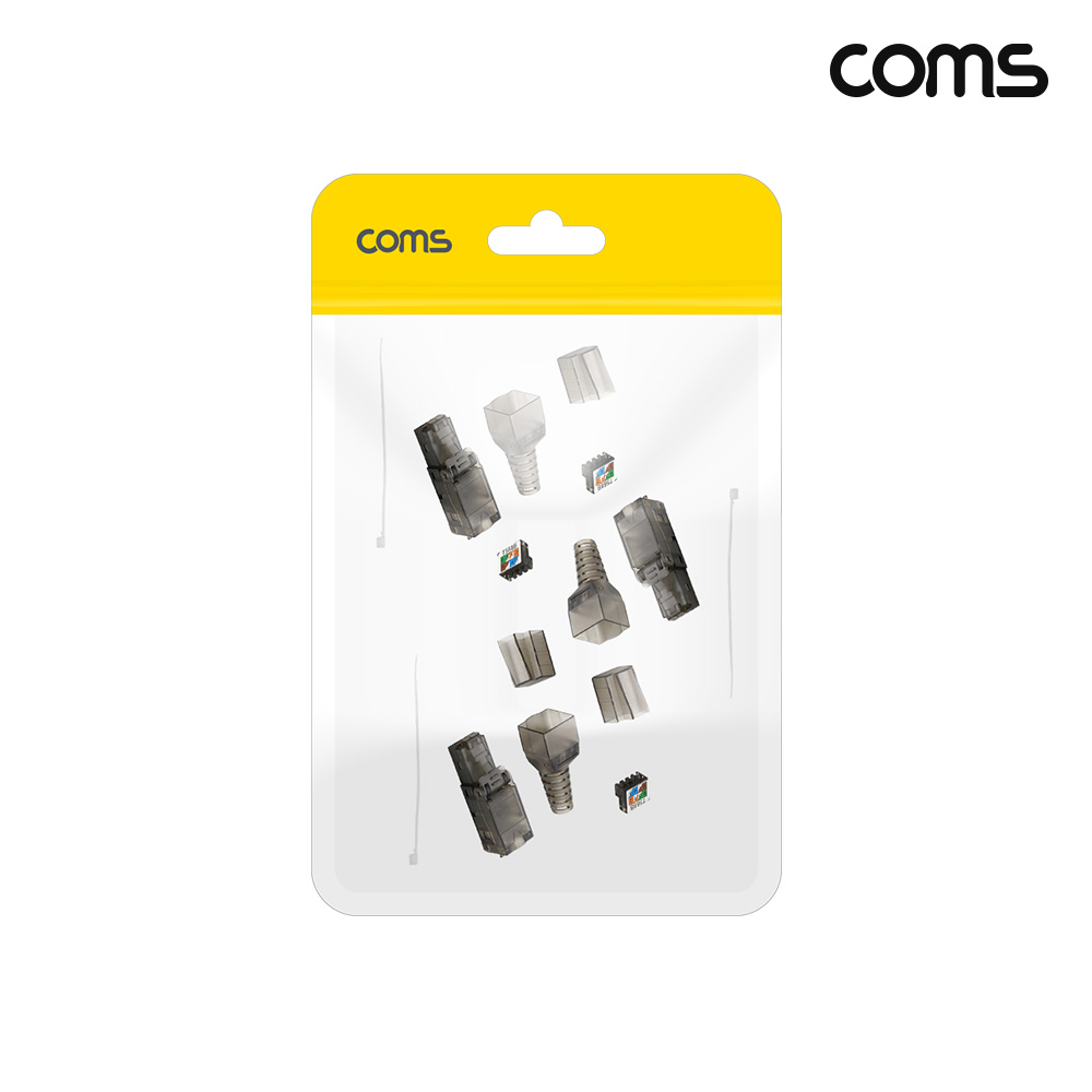 Coms RJ45 CAT 6A 커넥터 UTP Tooles 키스톤 잭 모듈러 잭 3개입