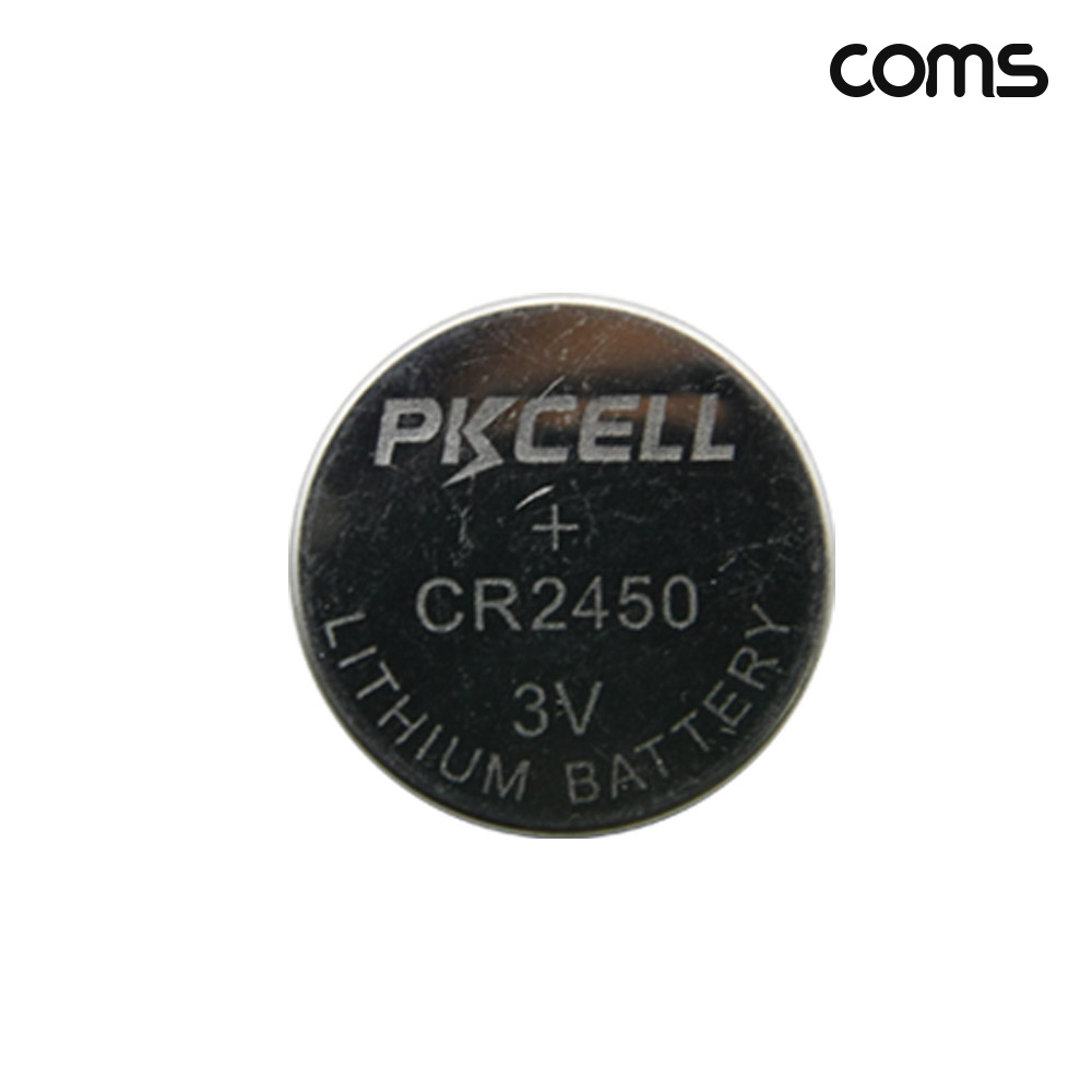 Coms 건전지 PKCELL CR2450 동전 건전지 3V 1세트 5개 2개입