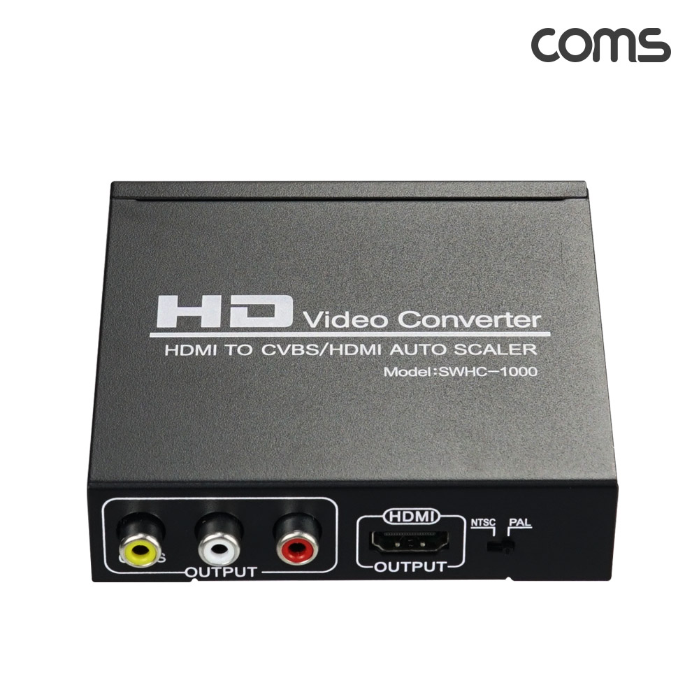 Coms HDMI 아날로그 컨버터 RCA 3선 CVBS AV 4K60Hz