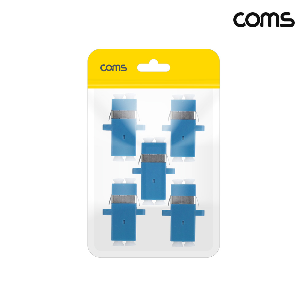 Coms 광패치코드 커플러 I형 LC FF Duplex Blue 5개입