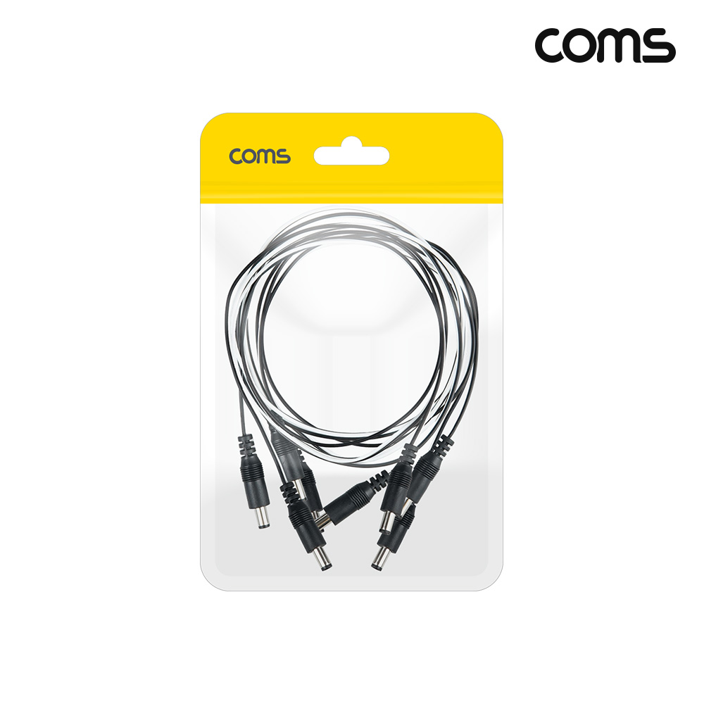 Coms DC 전원 케이블 외경 5.5 내경 2.1 MM 1M 4개입
