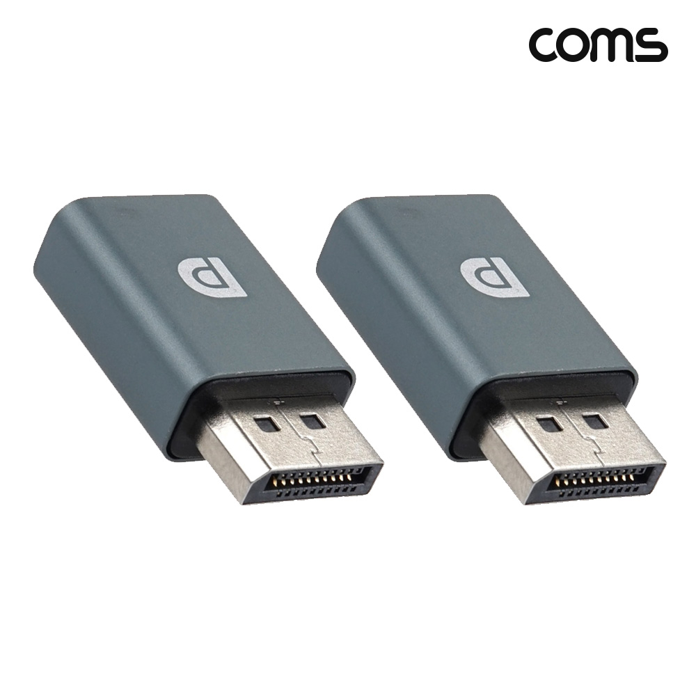 Coms 디스플레이포트 변환젠더 DisplayPort M to Mini DisplayPort F 2개입