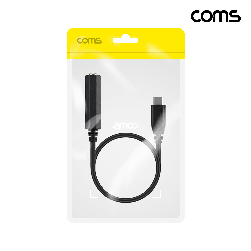 Coms USB-C to 6.35mm 오디오 변환 케이블 30cm 스테레오 TRS 6.5mm 연장