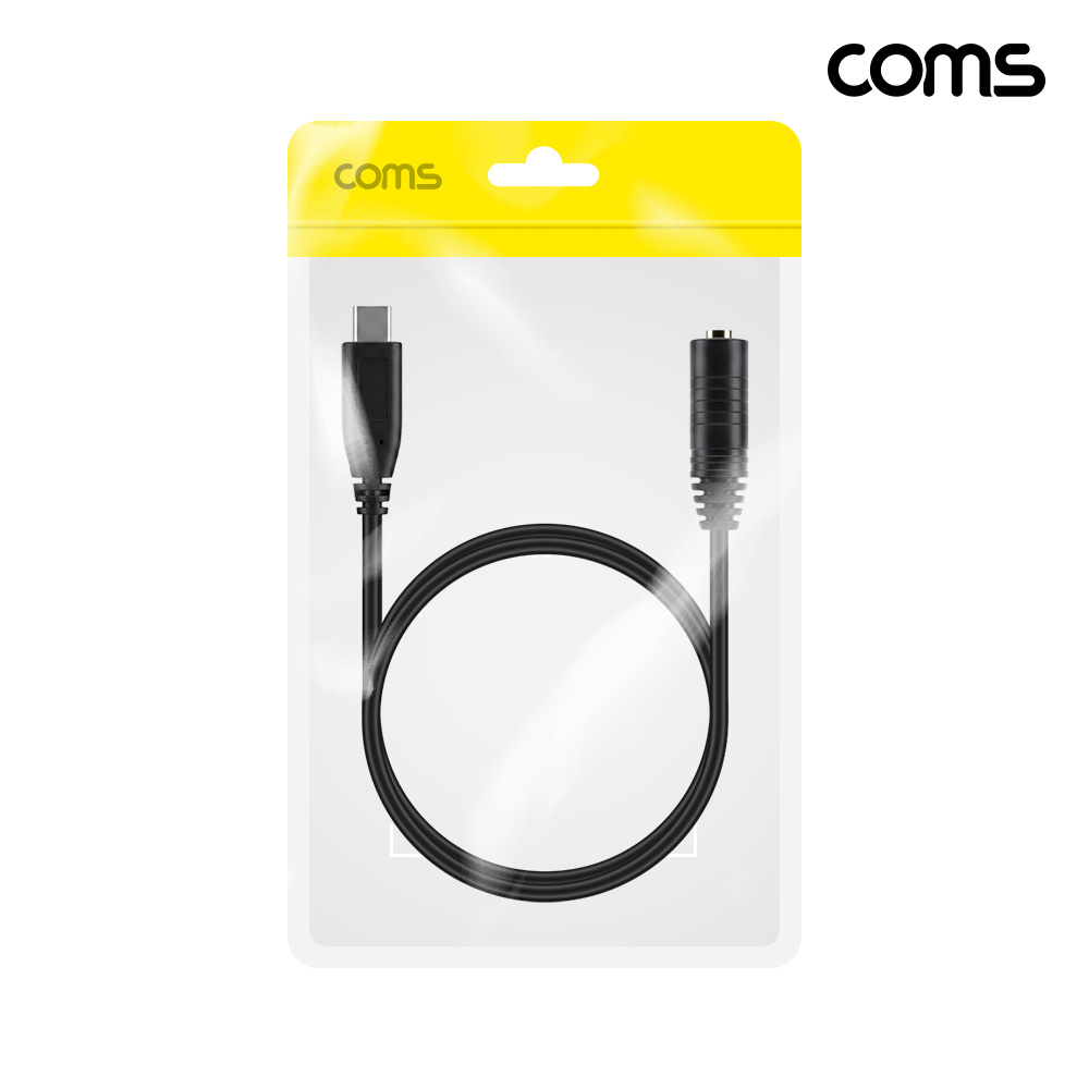 Coms USB-C to 3.5mm 3극 이어폰 변환 케이블 음악 감상 전용 헤드폰 스피커