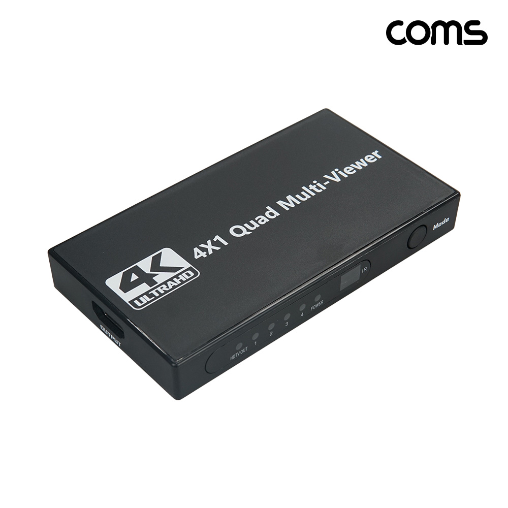 Coms 4:1 화면분할기 HDMI 멀티뷰어 4K 30Hz
