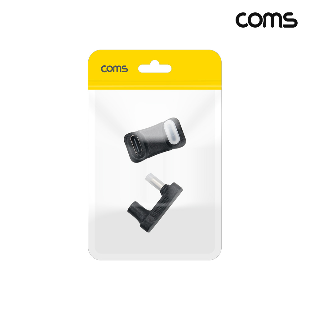 Coms USB Type-C 꺾임 젠더 180도 C to C타입 연장 2개입
