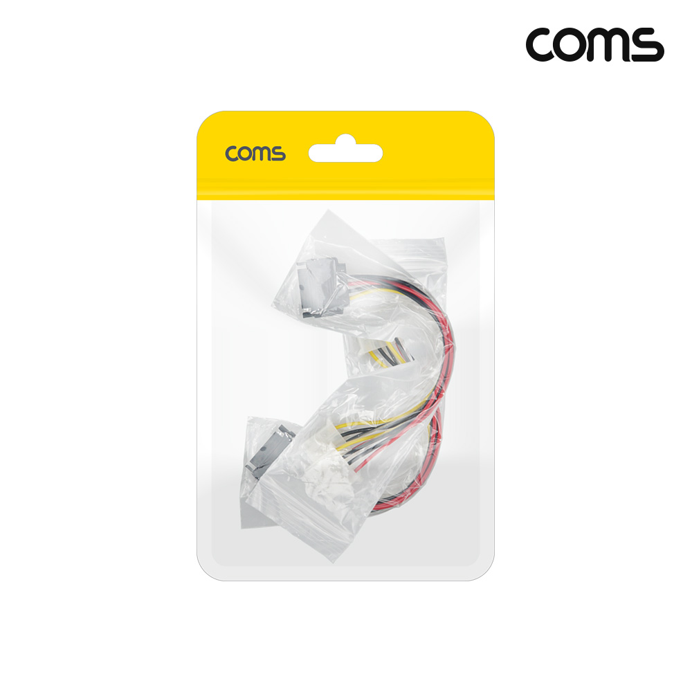 Coms SATA 전원 Y형 케이블 20cm SATA PCB IDE x 2 2개입