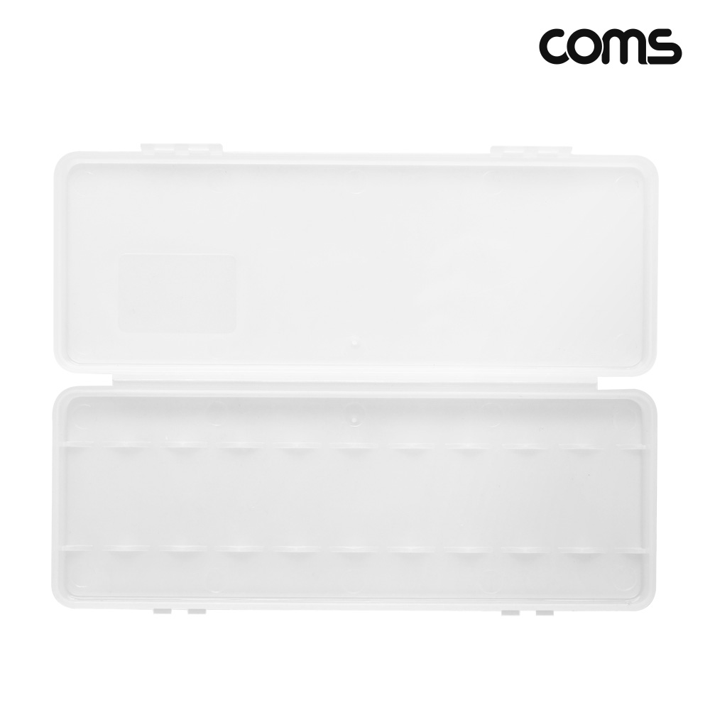 Coms 14500 건전지 케이스 배터리 10개 보관 투명