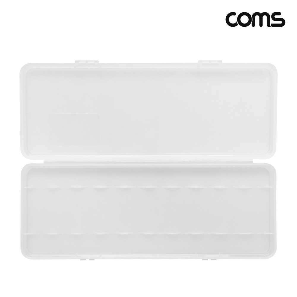 Coms 18650 건전지 케이스 배터리 10개 보관 투명