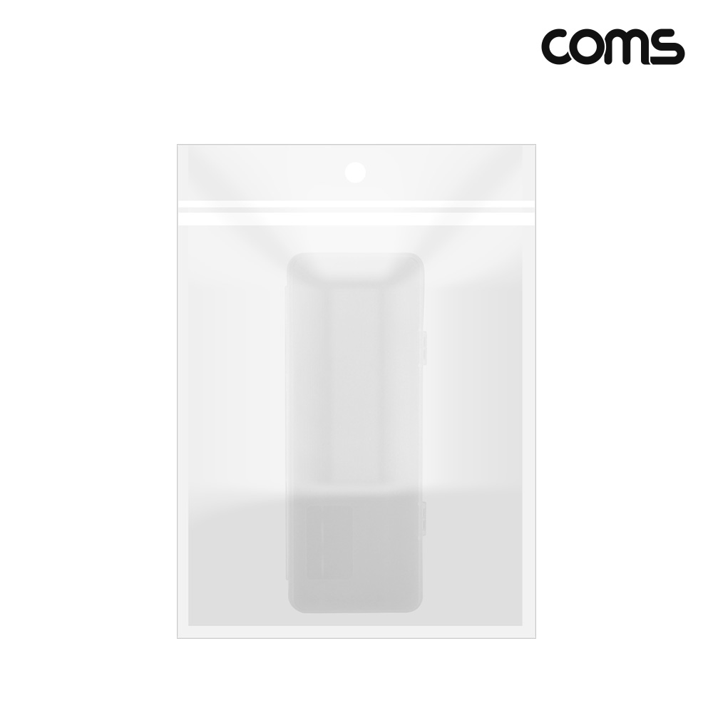 Coms 18650 건전지 케이스 배터리 10개 보관 투명