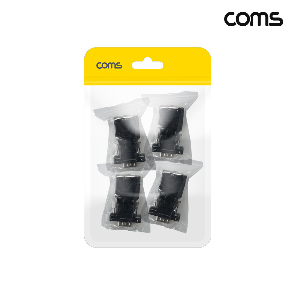 Coms VGA to RJ45 MF 변환젠더 4개입