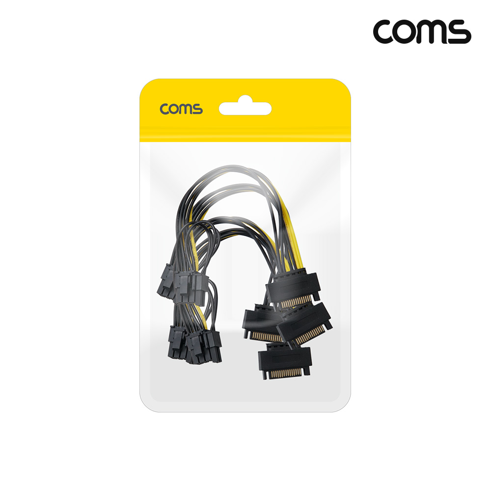 Coms SATA 전원 케이블 20cm VGA 변환 PCB to VGA 8P 4개입
