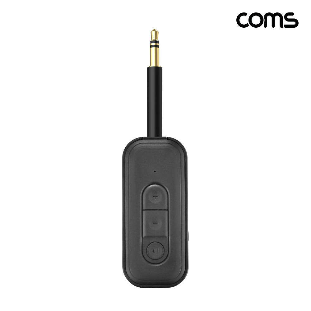 Coms 블루투스 오디오 송수신기 v5.3 AUX TF카드 스테레오 무선휴대용 오디오동글 비행기 자동차