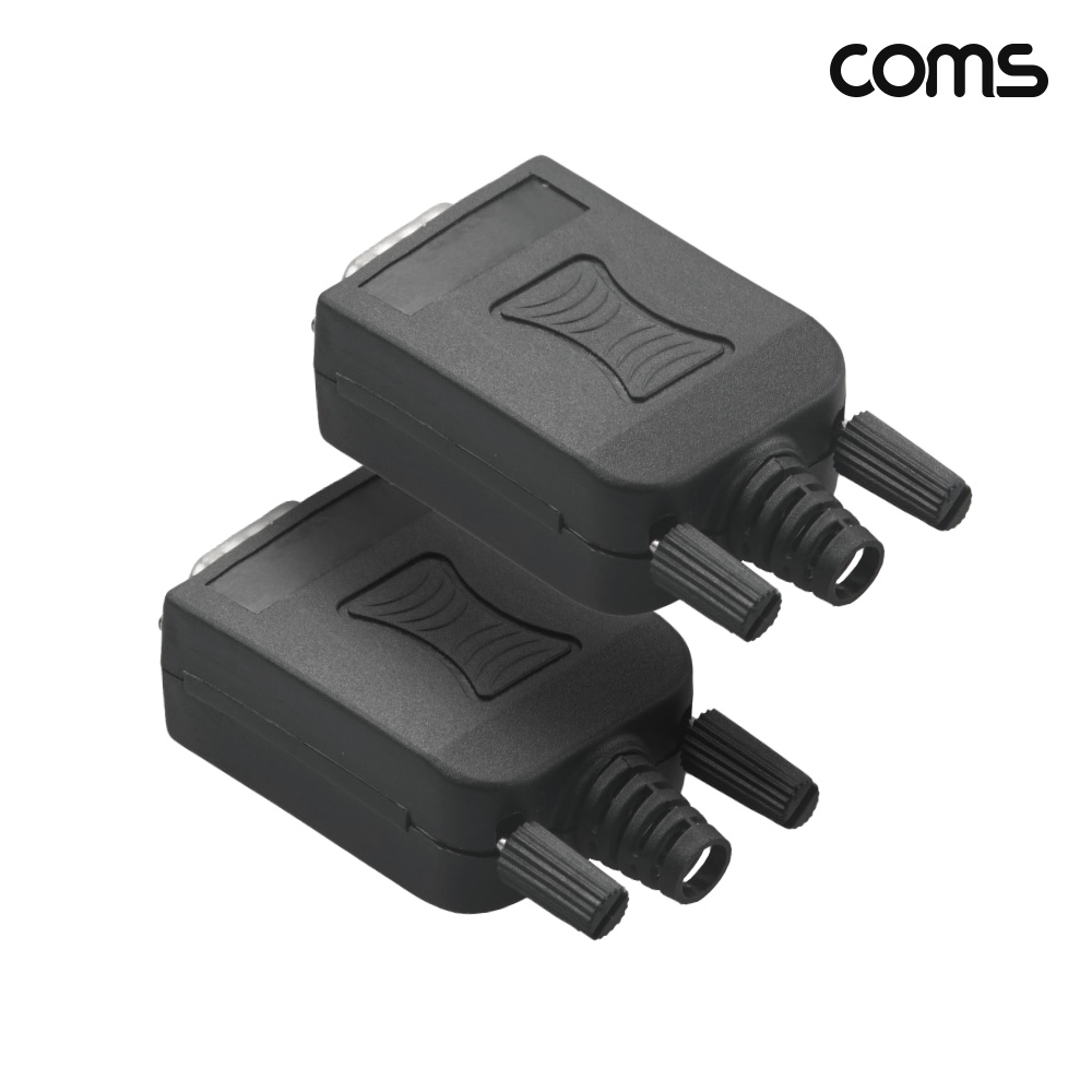 Coms 조합 커넥터 터미널 10P RS232 제작용 DB9 M 2개입
