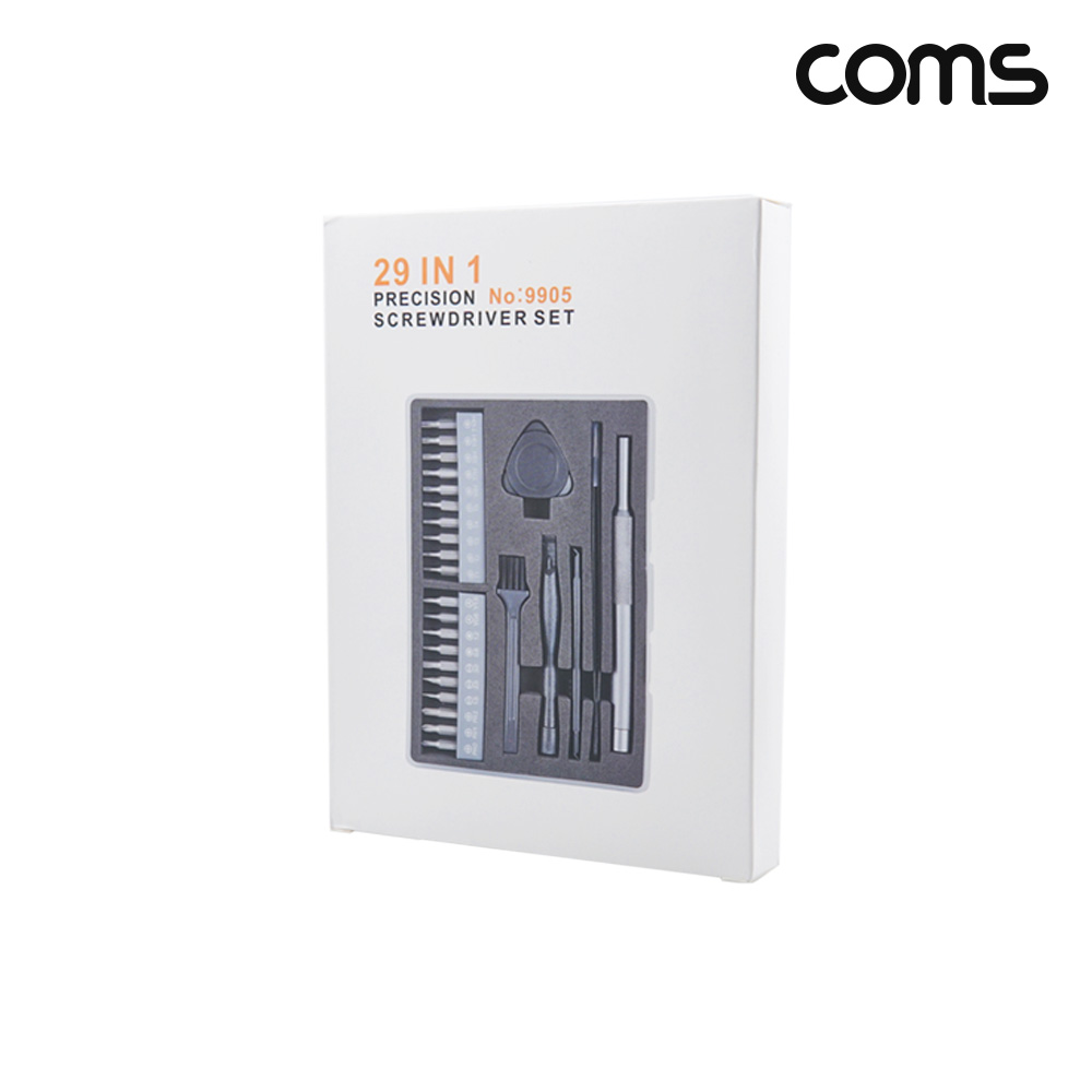 Coms 드라이버 비트 세트 29 in 1 십자 일자 별 육각 비트
