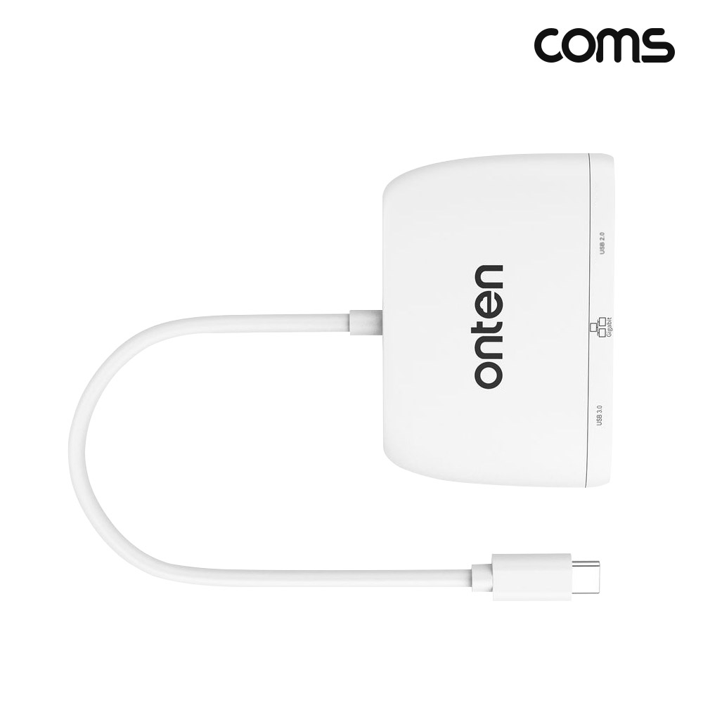 Coms C타입 랜 USB 허브 USB 3.0 2.0 100Mbps LAN RJ45