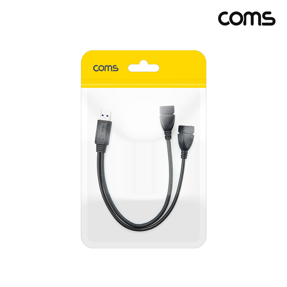 Coms USB 2.0 Y형 케이블 30cm 전원 분배 연장