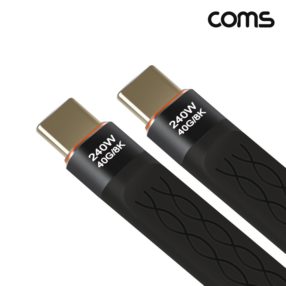 Coms USB4 C to C타입 케이블 12cm 240W 40Gbps E-Marker 이마커 8K