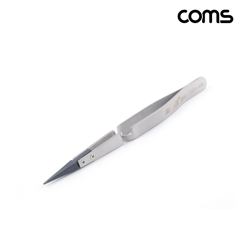 Coms 정전기 방지 및 역방향 정밀 핀셋 150mm 집게