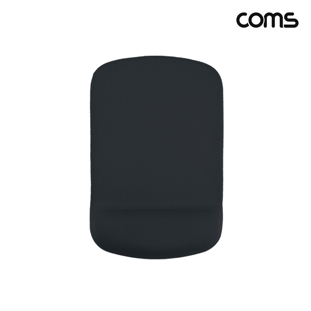 Coms 마우스 패드 손목보호형 사각형 Black