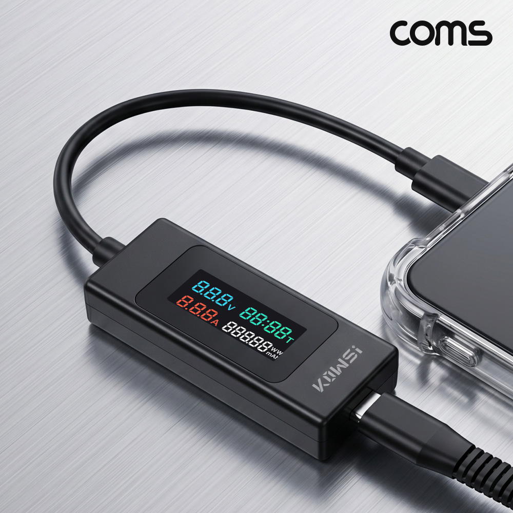 Coms C타입 테스터기 전압 전류 테스트 DC 4V 30V