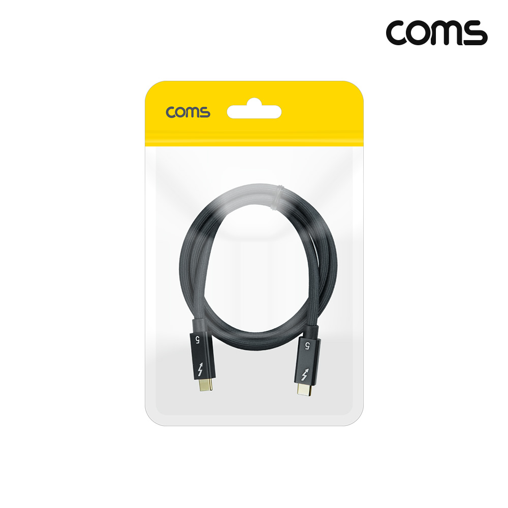 Coms C to C타입 썬더볼트5 케이블 1m 120Gbps 240W 16K 60H