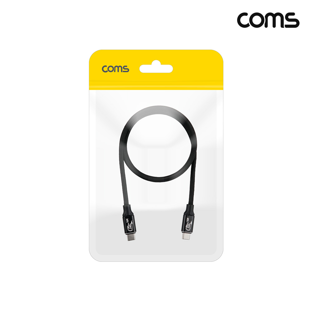 Coms C to C타입 썬더볼트5 마그네틱 케이블 1m 80Gbps 240W 16K 60H 자동정리