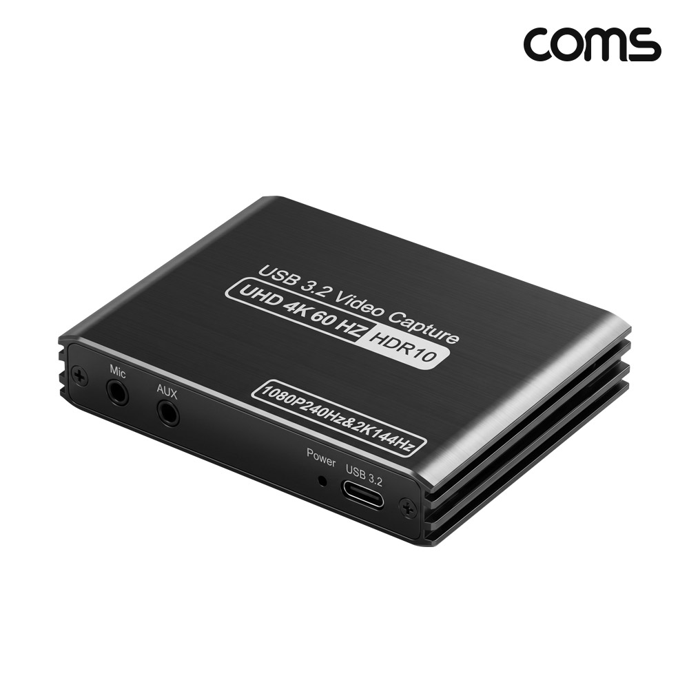 Coms 4K USB 3.2 비디오 캡쳐 카드 10Gbps 1080p 스트리밍 실시간 비디오 녹화
