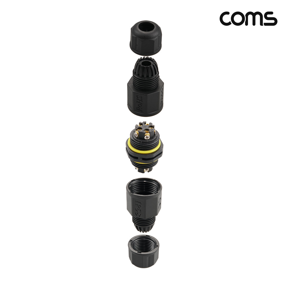 Coms IP68 5핀 5선 방수 보호 전선 커넥터
